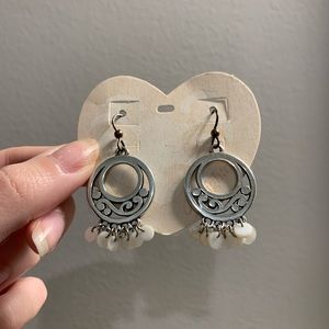 NWT Brighton Pearl Dangle Earrings